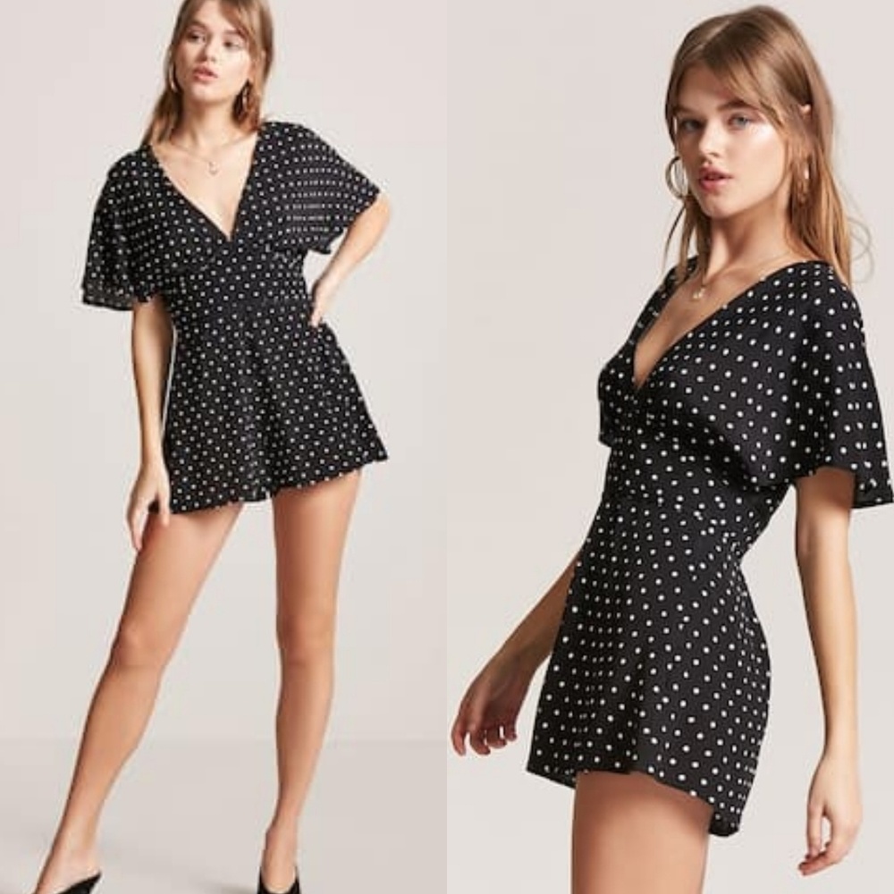 NEW polka dot playsuit